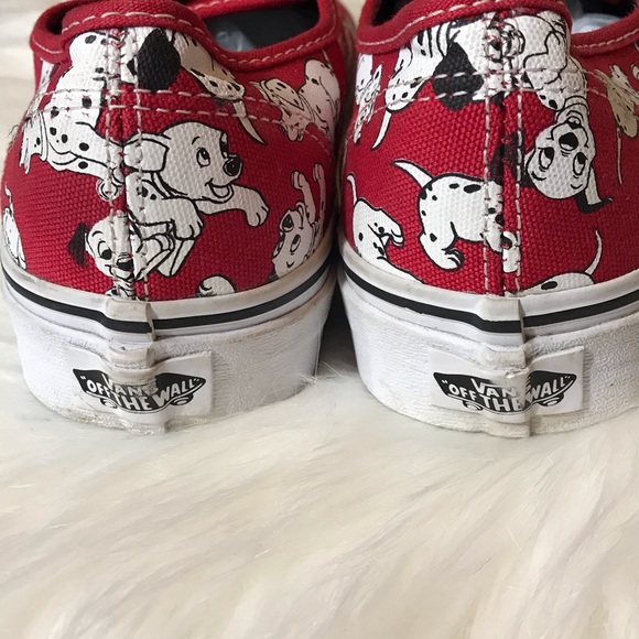Vans Disney 101 Dalmatians Red Women’s 9 Mens 7.5 - Picture 4 of 7